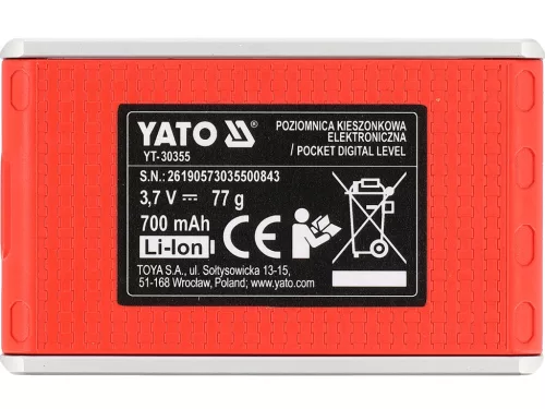 Yato elektronikus zsebvízmérték