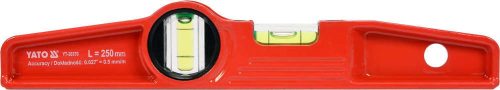 Yato trapéz vízmérték 2 libella 250 mm