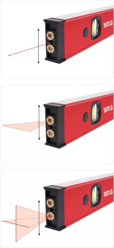 Yato lézeres vízmérték 2 libella 610 mm