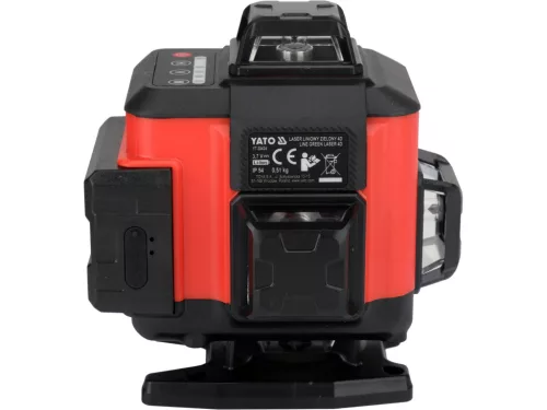 Yato 4D lézer elektronikus 16 vonalat kompenzátorral, zöld