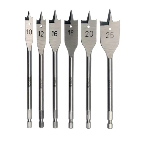 Yato lapos fafúró készlet 6 részes bit befogású (10-12-16-18-20-25 mm)