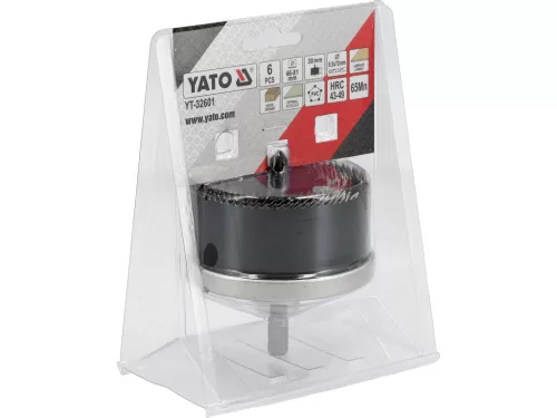 Yato fa lyukfűrész készlet 46–81 mm 6 db