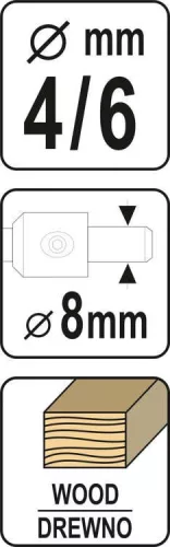 Yato konfirmátor csavar előfúró 4 mm