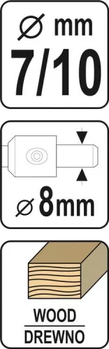 Yato konfirmátor csavar előfúró 7 mm