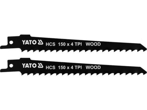 Yato szablyafűrészlap fához 150/1,2 mm 4 TPI HCS (2 db/cs)