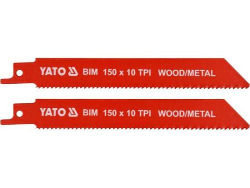 Yato szablyafűrészlap 150 mm/10TPI bimetál (2 db/csomag)