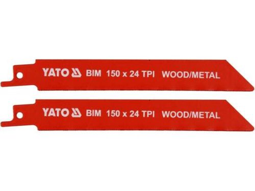 Yato szablyafűrészlap 150 mm/24TPI bimetál (2 db/csomag)