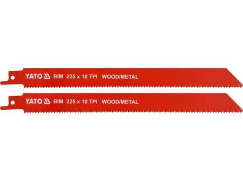 Yato szablyafűrészlap 225 mm/10TPI bimetál (2 db/csomag)