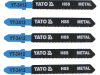 Yato dekopírfűrészlap fémre T-befogás 21TPI 75/1,0 mm HSS (5 db/cs)
