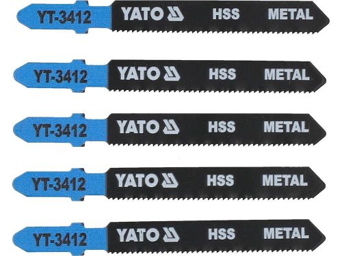 Yato dekopírfűrészlap fémre T-befogás 21TPI 75/1,0 mm HSS (5 db/cs)