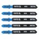 Yato dekopírfűrészlap fémre T-befogás 21TPI 75/1,0 mm HSS (5 db/cs)