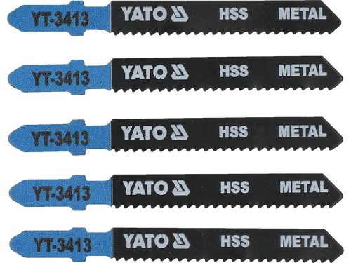 Yato dekopírfűrészlap fémre T-befogás 12TPI 75/1,0 mm HSS (5 db/cs)