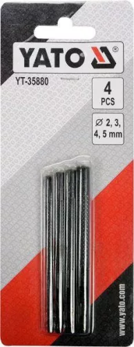 Yato bőrlyukasztó készlet 4 részes 2-5 mm
