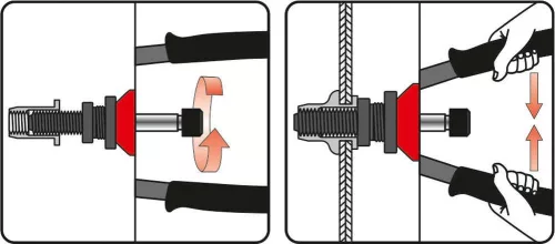Yato szegecsanyahúzó karos M3, M4, M5, M6, M8 300 mm
