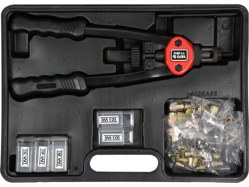 Yato szegecsanyahúzó fogó készlet karos 330 mm (M5-M6-M8-M10-M12)