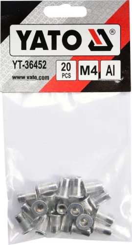 Yato alumínium szegecsanya M4 (20 db/cs)