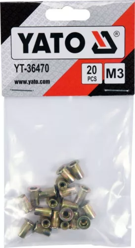 Yato acél szegecsanya M3 (20 db/cs)