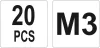Yato acél szegecsanya M3 (20 db/cs)