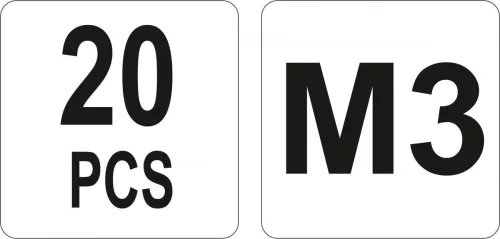 Yato acél szegecsanya M3 (20 db/cs)