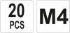 Yato acél szegecsanya M4 (20 db/cs)
