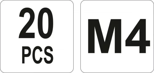 Yato acél szegecsanya M4 (20 db/cs)
