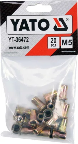 Yato acél szegecsanya M5 (20 db/cs)