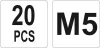 Yato acél szegecsanya M5 (20 db/cs)