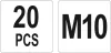 Yato acél szegecsanya M10 (20 db/cs)
