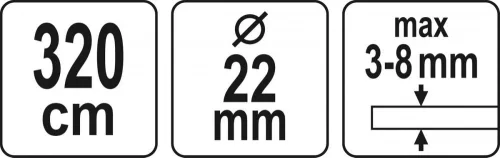 Yato csempevágó nagyméretű lapokhoz 3200 mm