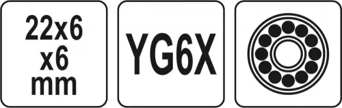 Yato csempevágó kerék 22 x 6 x 6 mm