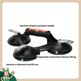 Yato üvegtábla fogó tripla alumínium