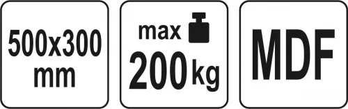 Yato áruszállító kocsi 500 x 300 mm 200 kg