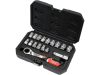 Yato nyitott dugókulcs készlet 17 részes 3/8", 1/2" Spline