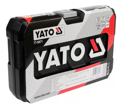 Yato dugókulcs készlet 12 részes 1/2" 10-24 mm CrV