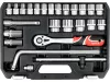 Yato dugókulcs készlet 25 részes 1/2" 10-32 mm CrV