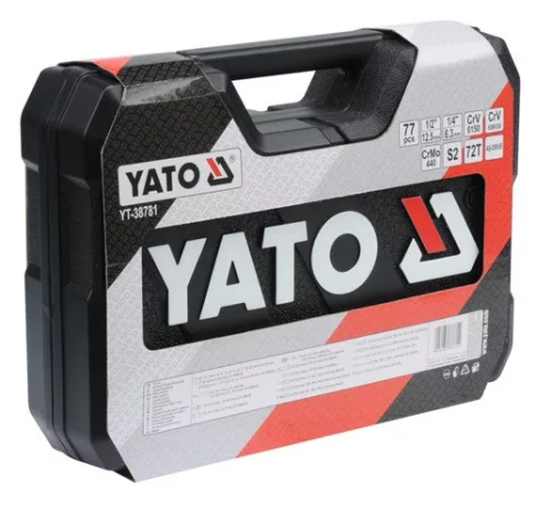 Yato dugókulcs készlet 77 részes 1/4", 1/2" CrV