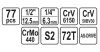 Yato dugókulcs készlet 77 részes 1/4", 1/2" CrV