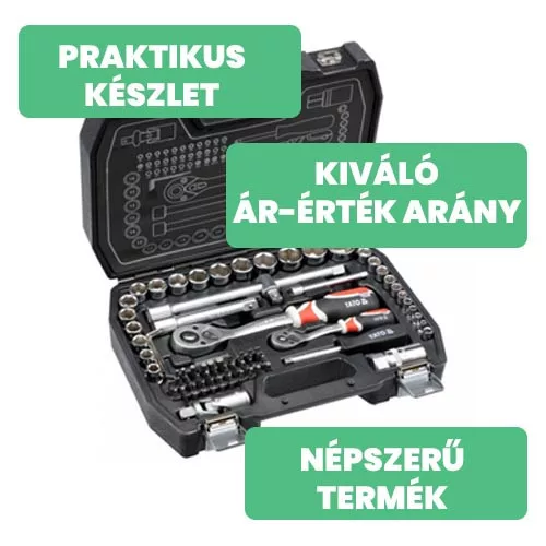 Yato dugókulcs készlet 72 részes 1/4", 1/2" CrV