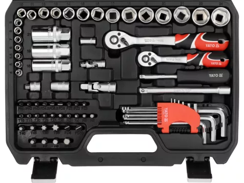 Yato szerszámkészlet 1/4", 3/8” 92 db