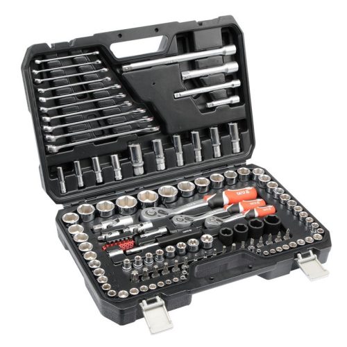 Yato dugókulcs készlet 120 részes 1/4", 3/8", 1/2" CrV