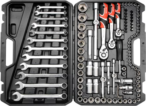 Yato dugókulcs készlet 111 részes 1/4", 3/8", 1/2" CrV
