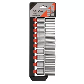 Yato hosszú dugókulcs készlet 10 részes 1/2" 10-24 mm CrV