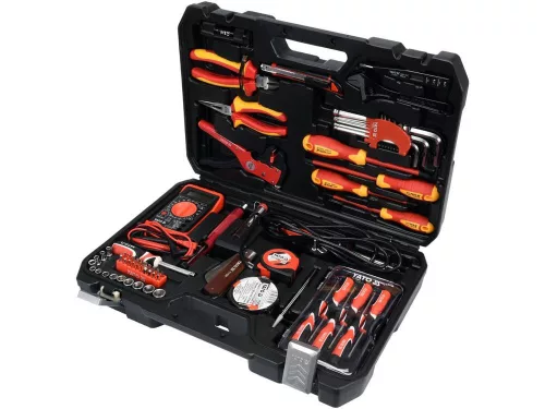 Yato szigetelt szerszámkészlet villanyszerelőknek 68 részes 1/4" 1000 V CrV