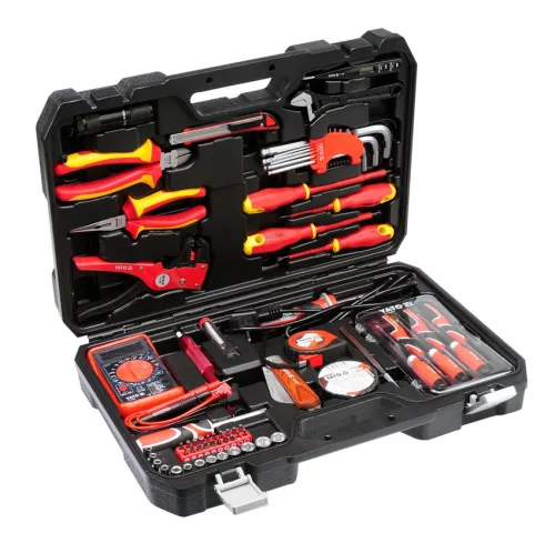 Yato szigetelt szerszámkészlet villanyszerelőknek 68 részes 1/4" 1000 V CrV