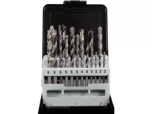 Yato univerzális fúrókészlet 18 részes (kőzet, fém, fa)