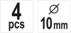 Yato tipli jelölő 10 mm (4 db/cs)