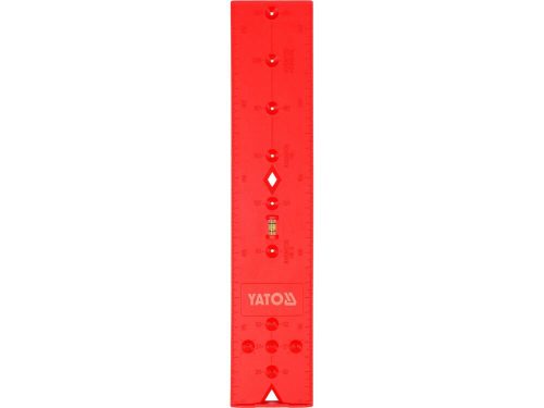 Yato zsanér fúrósablon 270 x 55 x 3,6 mm libellás