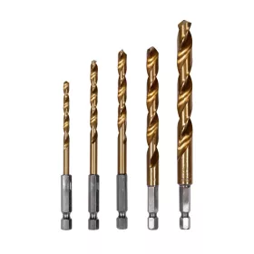 Yato fémfúró készlet 5 részes 4,0-10,0 mm HSS TiN bitbefogás