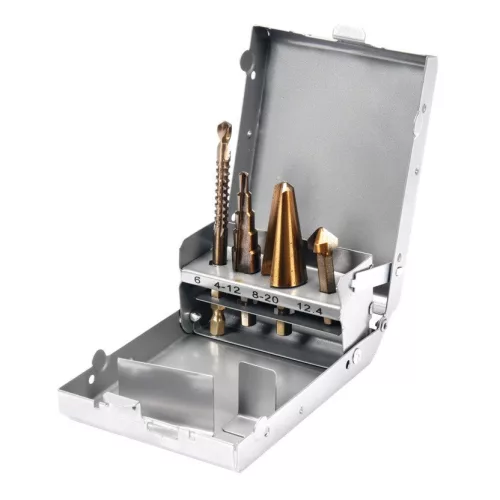 Yato lépcsős fúró multi készlet 4 részes bit befogású