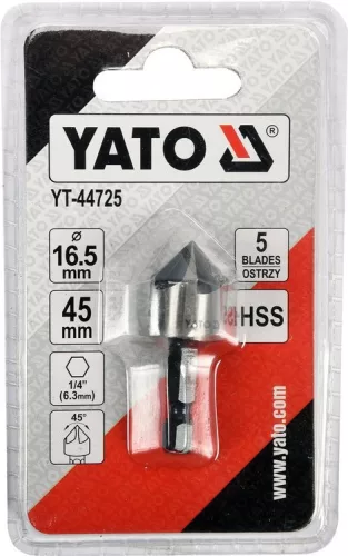 Yato kúpos süllyesztő fémre bitbefogású HSS 16,5mm